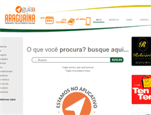 Tablet Screenshot of guiaaraguaina.com